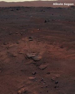 Experience Mars like never before! This high-resolution 360° view was created using images from NASA’s Perseverance Rover. See the Red Planet under daylight skies, complete with clouds drifting above the dusty Martian landscape. Take a moment to look around and imagine standing on Mars, witnessing its calm and quiet beauty. | Nikola Sagan