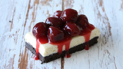 Black Bottom Cherry Cheesecake Bars