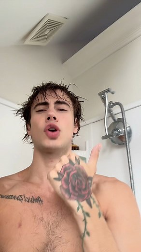 showering for an entire hour is my forte #shower #fblifestyle #sunday | Aaron