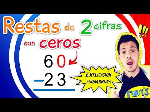 RESTA DE DOS CIFRAS CON LLEVADAS (Con CEROS en el MINUENDO)