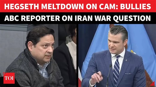 'You Heard Me!': Pete Hegseth Loses Cool At Reporter Over Iran War Goals I Heated Exchange