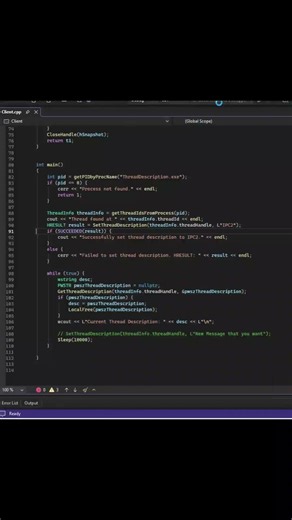 IPC via Thread Description