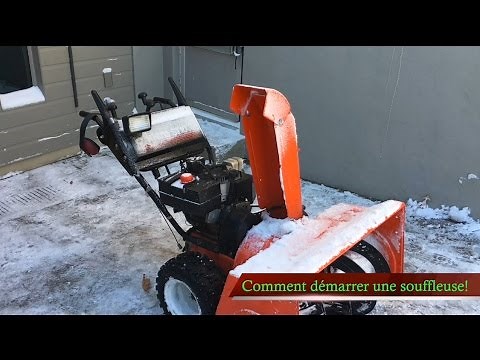 Comment démarrer une souffleuse