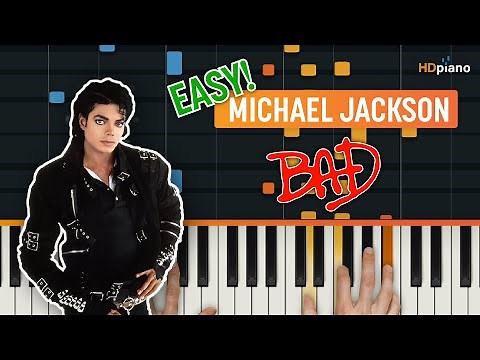 How to Play "Bad" (Easy) by Michael Jackson | HDpiano (Part 1) Piano Tutorial