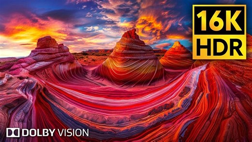 【16K HDR】16K超高清视频-16K HDR杜比视界（4K-8K电视）-8K地球 |极致画质|杜比视界|电视屏幕测试|手机屏幕测试 |