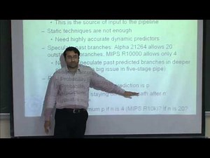 Mod-01 Lec-14 Basic pipelining, branch prediction