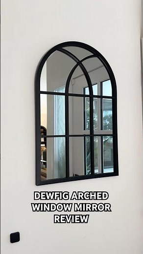Dewfig Arched Window Wall Mirror Review | Brightens Entryway & Makes Small Spaces Look Bigger