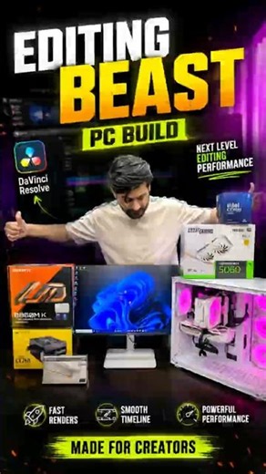 🎬 4K Video Editing Ke Liye Ultimate PC Build | DaVinci Resolve Test.