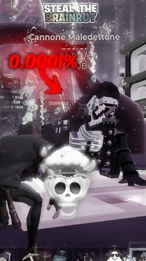 I got a VOID Cannone Maledettone in the Steel the Brainrot admin event! #Fortnite #brainrot