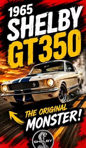 1965 Shelby GT 350 . Pure 1960s American muscle. 🔥🇺🇸
