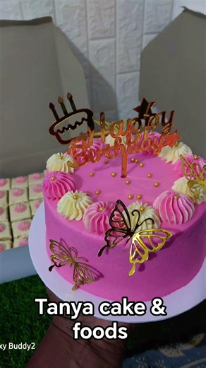 ⁣රෝස මැණිකක් වෙනුවෙන් tanya cake & foods #buttercake #cake #cakedesign