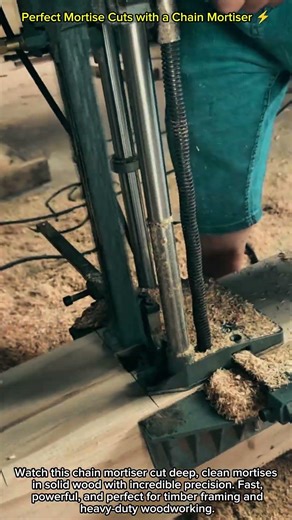 Perfect Mortise Cuts with a Chain Mortiser ⚡