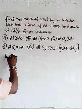 How To Calculate Simple and Compound interest #mathematics