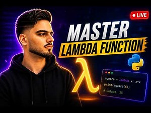 Python Lambda Function Explained | Live Coding Session 🔥