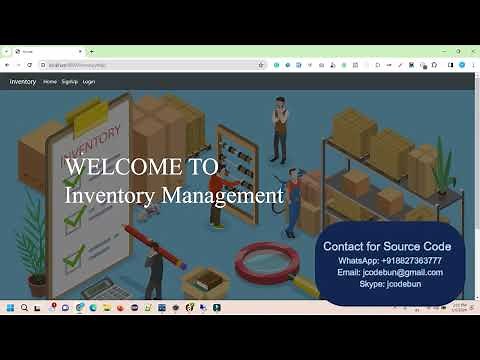 Inventory Management System Project in java using Spring Boot and Hibernate with source code