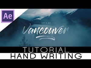 Membuat Effect Tulisan Tangan (After Effect Tutorial)