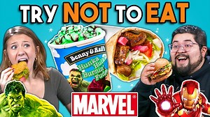 Try Not to Eat Marvel Food 🦸 | People Vs Food By React