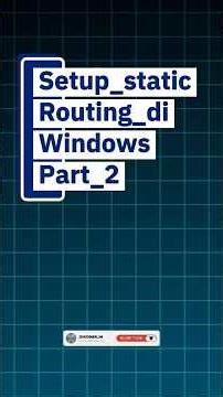 Setup static routing di windows 2