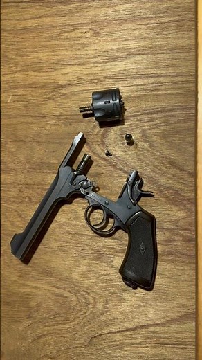 Webley Revolver, Cylinder Extraction #shorts