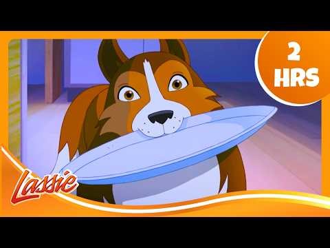 🐶 Lassie Saves Zoe from the Mountain After Dark! | The New Adventures of Lassie | Cartoons For Kids