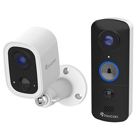 Toucan V3D Video Doorbell & S4 2K Wireless Indoor Camera | HSN