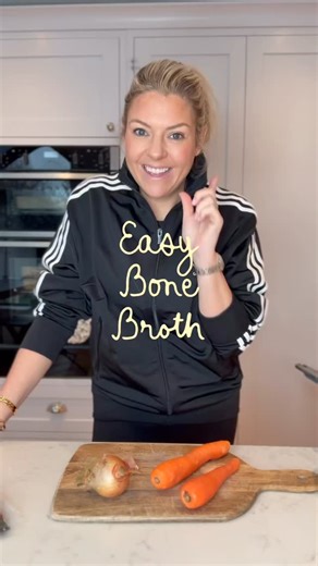 Amanda Raine on Instagram: "My easy peasy bone broth andddd my absolute favourite chicken noodle soup. What do you make with broth leave me your ideas below! All ingredients from @ocadouk 🤍 #bonebroth #foodiesofinsta"