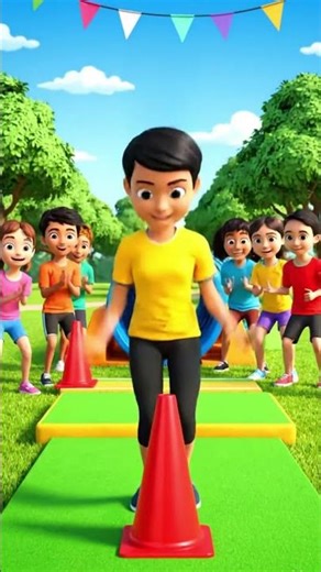 mini obstacles course #cartoonshorts #funland #obstaclecourse #yt