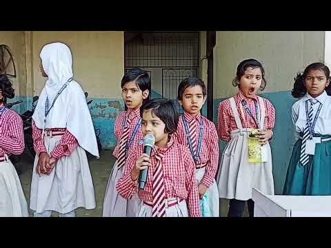 Today morning prayer and anchoring in MK Ideal public School