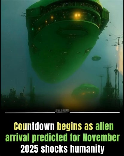 Junaid Khan on Instagram: "🤯 Alien Arrival Countdown: November 2025 Prediction Shocks Humanity! 👽 ​A viral video is sparking global debate, showing a massive, green-lit spaceship descending over a cityscape. The clip echoes alarming speculation surrounding the mysterious interstellar object 3I/ATLAS. ​A controversial theory, notably backed by Harvard physicist Avi Loeb, suggests this object—predicted to reach its closest point to the Sun in late November 2025—might not be a comet, but an advan