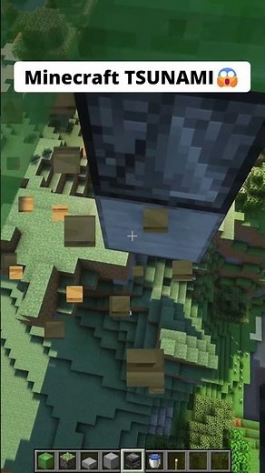 Minecraft Tsunami😱#minecraft #shorts