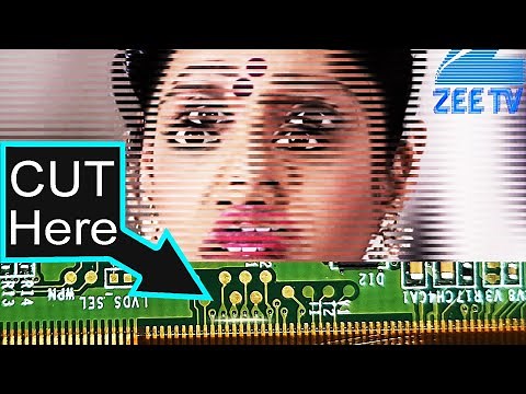 Double Image Problem SONY Bravia LED TV | Display Panel Repair to Solv flickering picture - Cut CKV