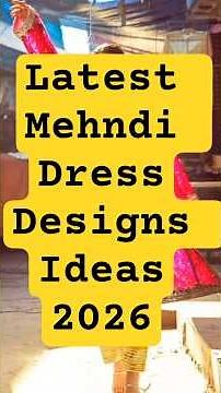 Latest Mehndi Dress Designs Ideas 2026 | Trendy Mehndi Outfits #trendymehndi #mehndidesign