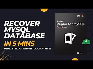 MySQL Crashed? Recover Your Tables in Minutes | Stellar Repair for MySQL – Feature Walkthrough