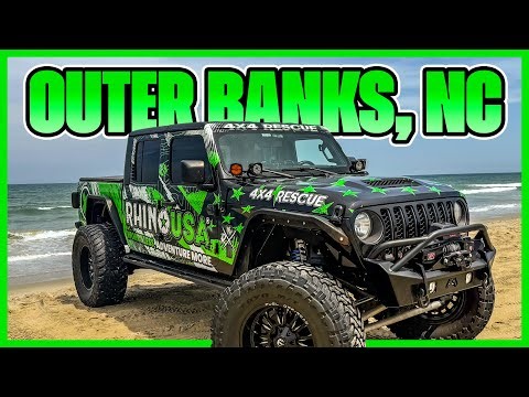 Driving on the Outer Banks of North Carolina - OBX