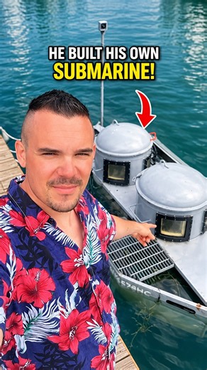 He Built His Own Submarine… and Actually Went Underwater 😳