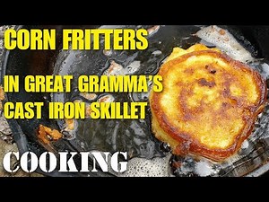 Bushcraft camping corn fritters on the Roanoke River