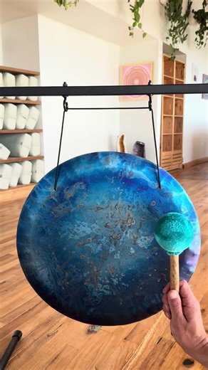 19” Grotta Sonora Cosmo Titanium Gong (C) ✨ Immersive Handheld Sound Healing