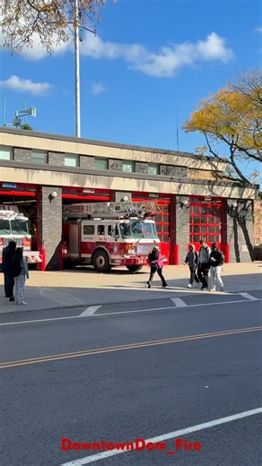 6.7K views · 3.7K reactions | @newrochellefirefighters Tower Ladder 11 ( Using Spare Ladder 14 ) Rescue 4 responding on a stuck elevator | Downtowndomfire | Facebook