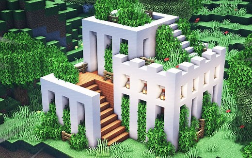 【Julious】我的世界-如何建造现代宫殿生存基地（搬运）