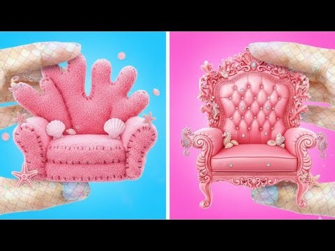 Pink Mermaid Makeover 🌸 Fun DIY Hacks & Transformations!