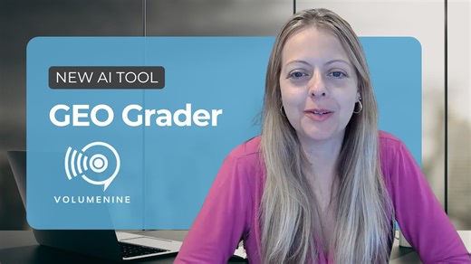 Free GEO (Generative Engine Optimization) Grader by Volume Nine