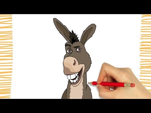Como Dibujar a BURRO I SHREK