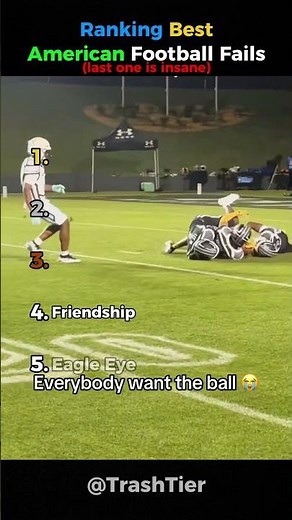 Ranking The Best American Football Fails🏈💀 #nfl #funny #shorts