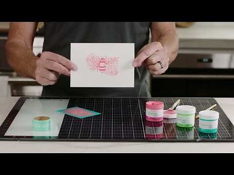 Diamond Press Screen Print Demo Learn to Use Screen Prints