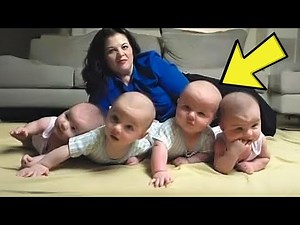 Mother Poses With Quadruplets, Photographer Stops Cold After Noticing One Detail