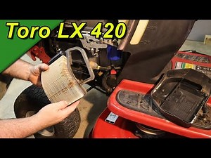 Going Over MY Toro LX 420 Riding Mower. Lube, Oil and Filters