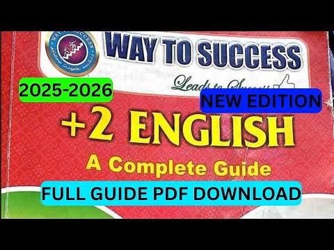 12th english way to success full guide pdf download l 12th english way to success guide 2025 - 2026