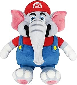 Little Buddy Super Mario Bros. Wonder Elephant Mario Plush, 10"