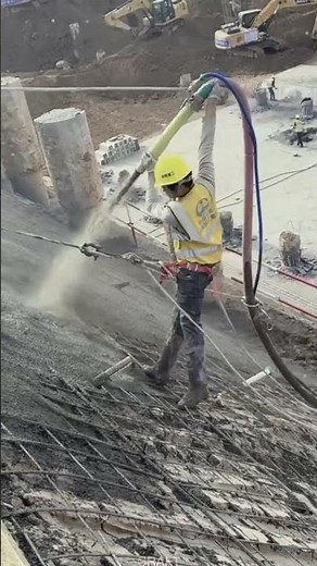 "Cement Grout Spraying Technique for Reservoir Embankment Construction"#shorts