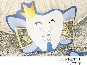 Printable Tooth Fairy Money Holder, Printable Digital File, Instant Download PDF, Tooth Fairy Receipt, Lost Tooth Report, Tooth Fairy Letter - Etsy